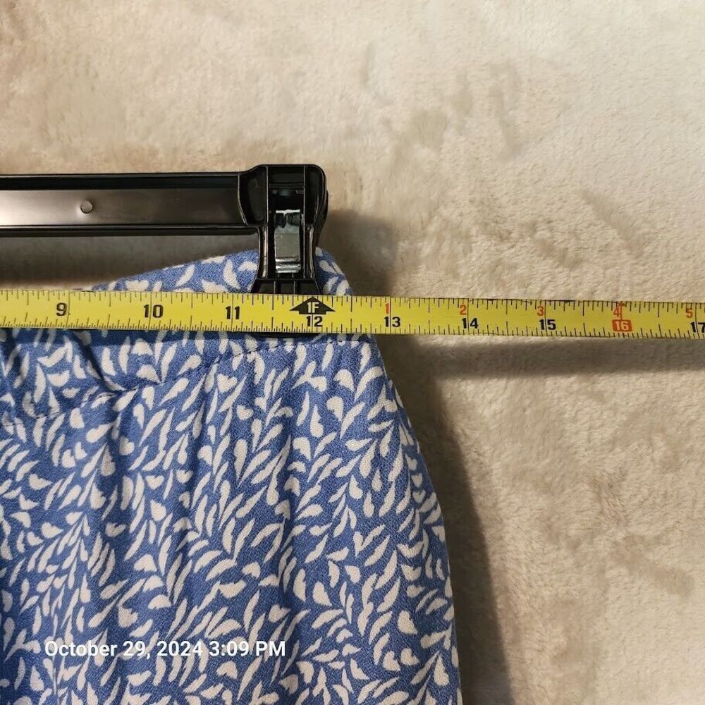 Kiwi + Punch Wide Leg Sarong Pant And Smocked Crop Top Set Blue Women's Large - Picture 9 of 16